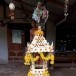การทำปราสาทผึ้งงานบุญแจกข้าว