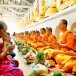 ตักบาตรผักชุมชนกะเหรี่ยงห้วยต้ม (ชุมชนคุณธรรมวัดพระพุทธบาทห้วยต้ม)