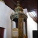 บุษบกธรรมาสน์ยอดทรงมงกุฎ วัดพระธาตุแช่แห้ง