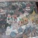 ภาพปริศนาธรรมที่ฝาผนัง ด้านทิศตะวันออกหน้าพระประธาน พระราหูจับพญากาลนาคกลืนกิน ๒ ตัว